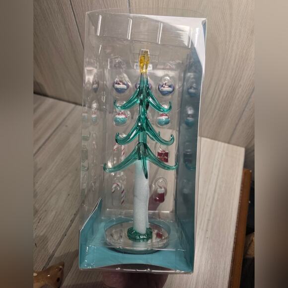 Disney Lelo And Stitch Glass Christmas Tree Light Up Table Top Holiday Decor - Picture 10 of 11